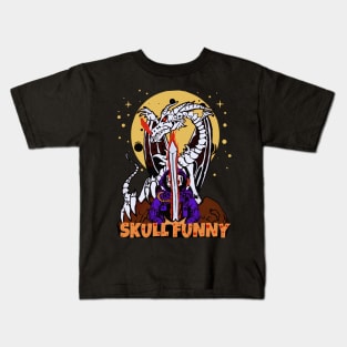 dragon skull space Kids T-Shirt